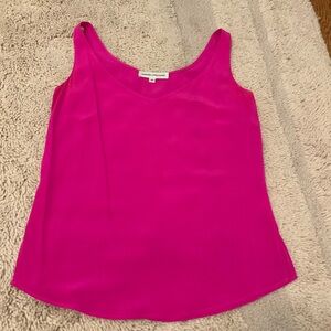Amanda Uprichard Fuchsia Silk Tank